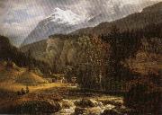 Johan Christian Dahl Alpine Landscape oil painting artist